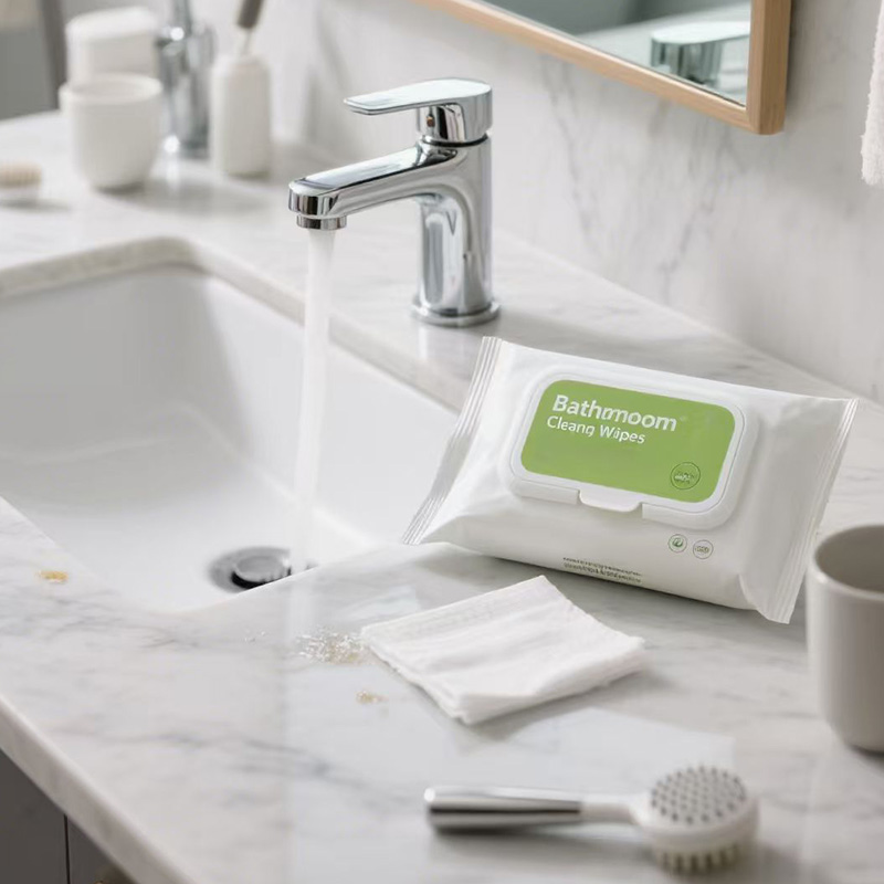 Lingettes nettoyantes pour salle de bain  